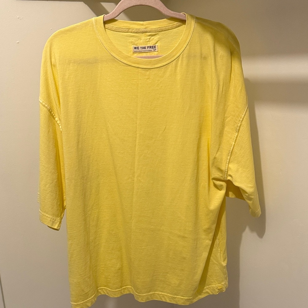 We The Free Yellow Crewneck T-Shirt
